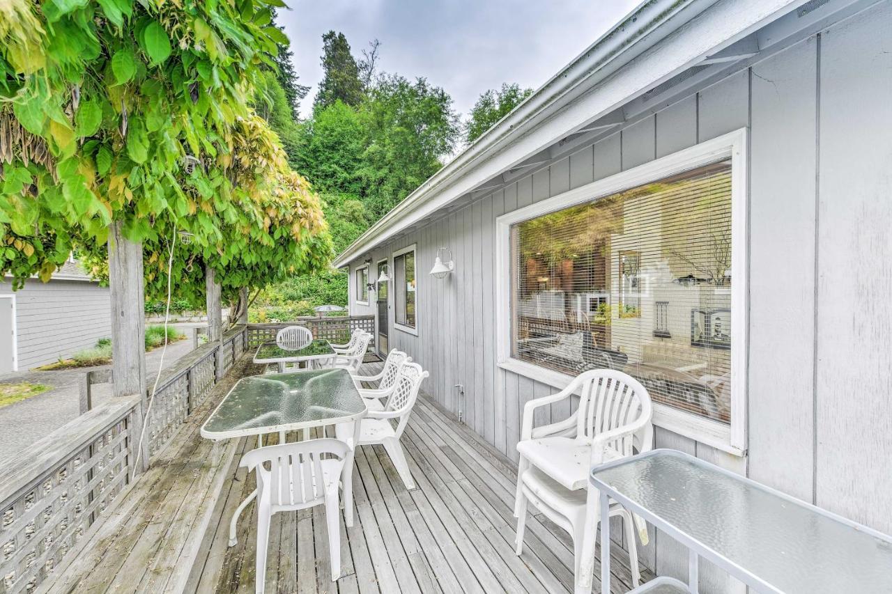 Beachfront Whidbey Island Home And Apartment! Лангли Екстериор снимка