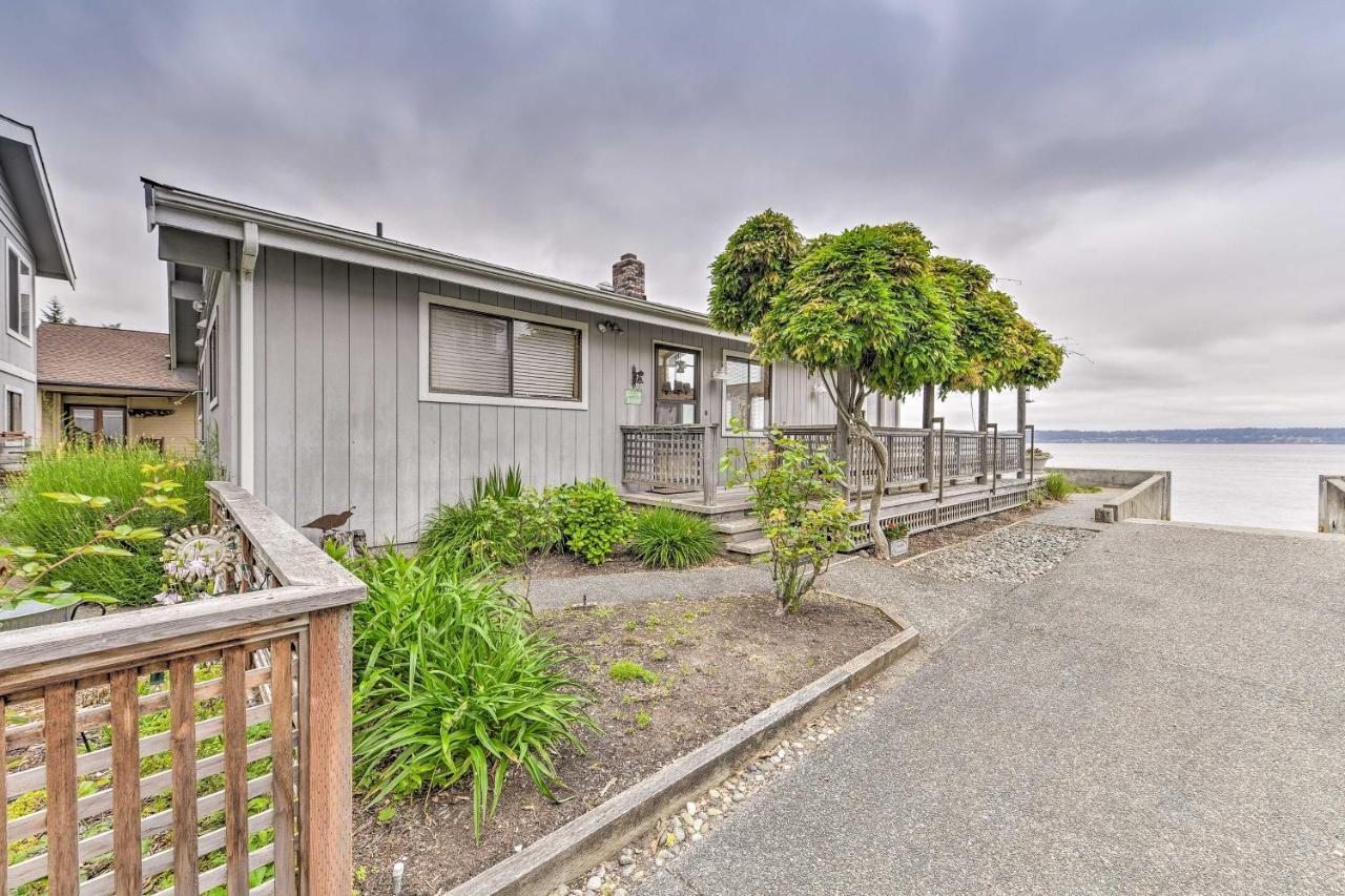 Beachfront Whidbey Island Home And Apartment! Лангли Екстериор снимка